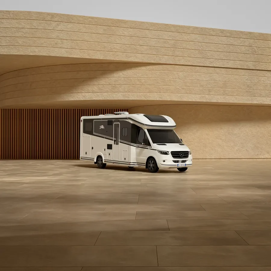 LAIKA Kreos L 5009 MB – exteriér na podvozku Mercedes-Benz